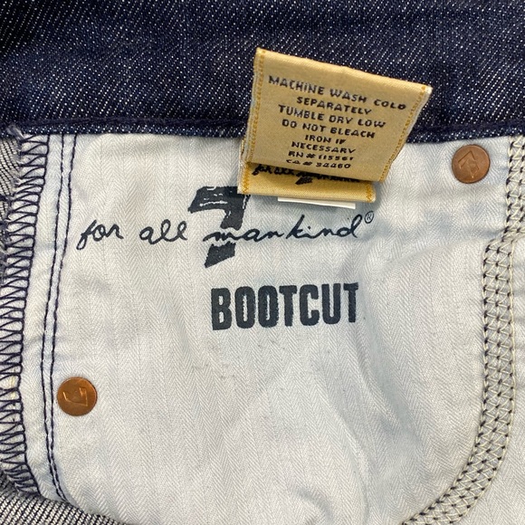 7 For All Mankind 080 Original Bootcut Jeans 29 - Picture 8 of 9